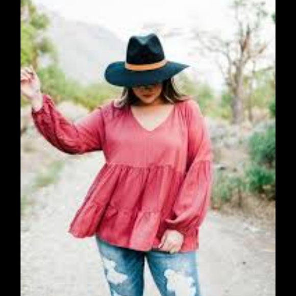 CHICSOUL Tops - CHICSOUL Baby Doll Boho Blouse